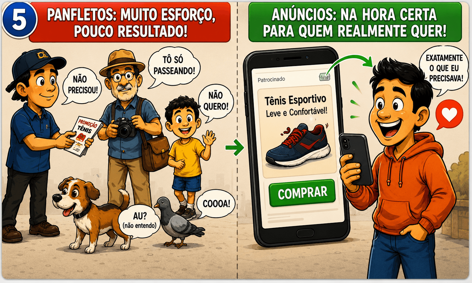 Não é só fazer postagem